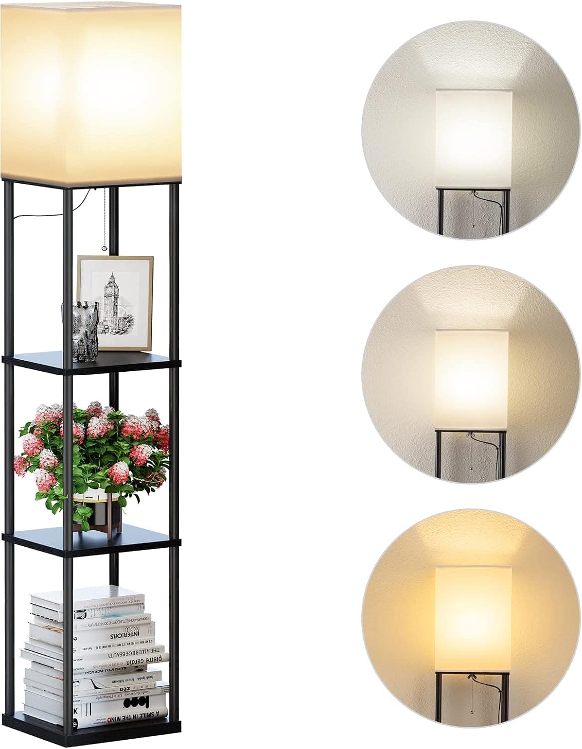 SUNMORY Shelf Floor Lamp, 63 in