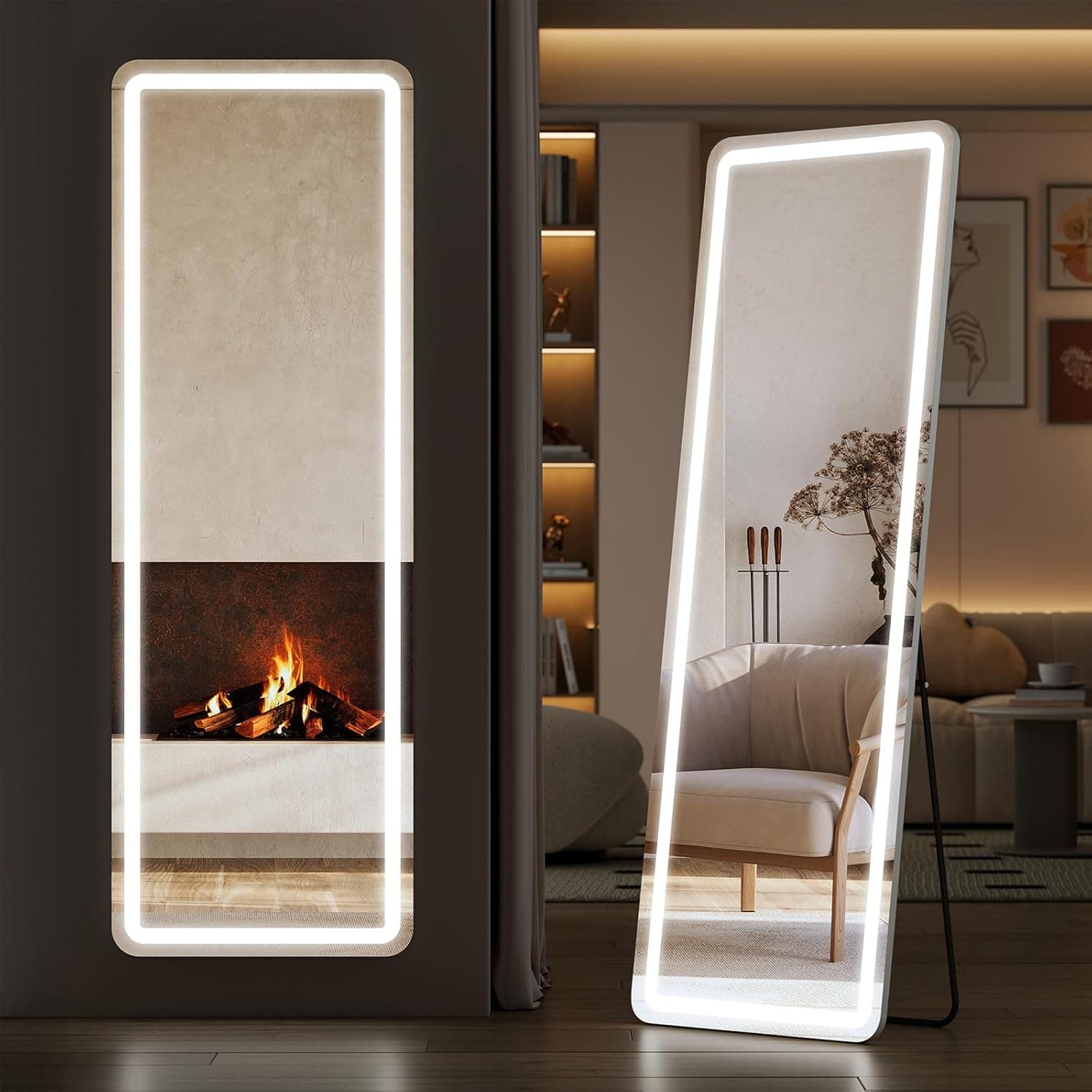 Sweetcrispy LED Full-Length Mirror, 65 x 21 in