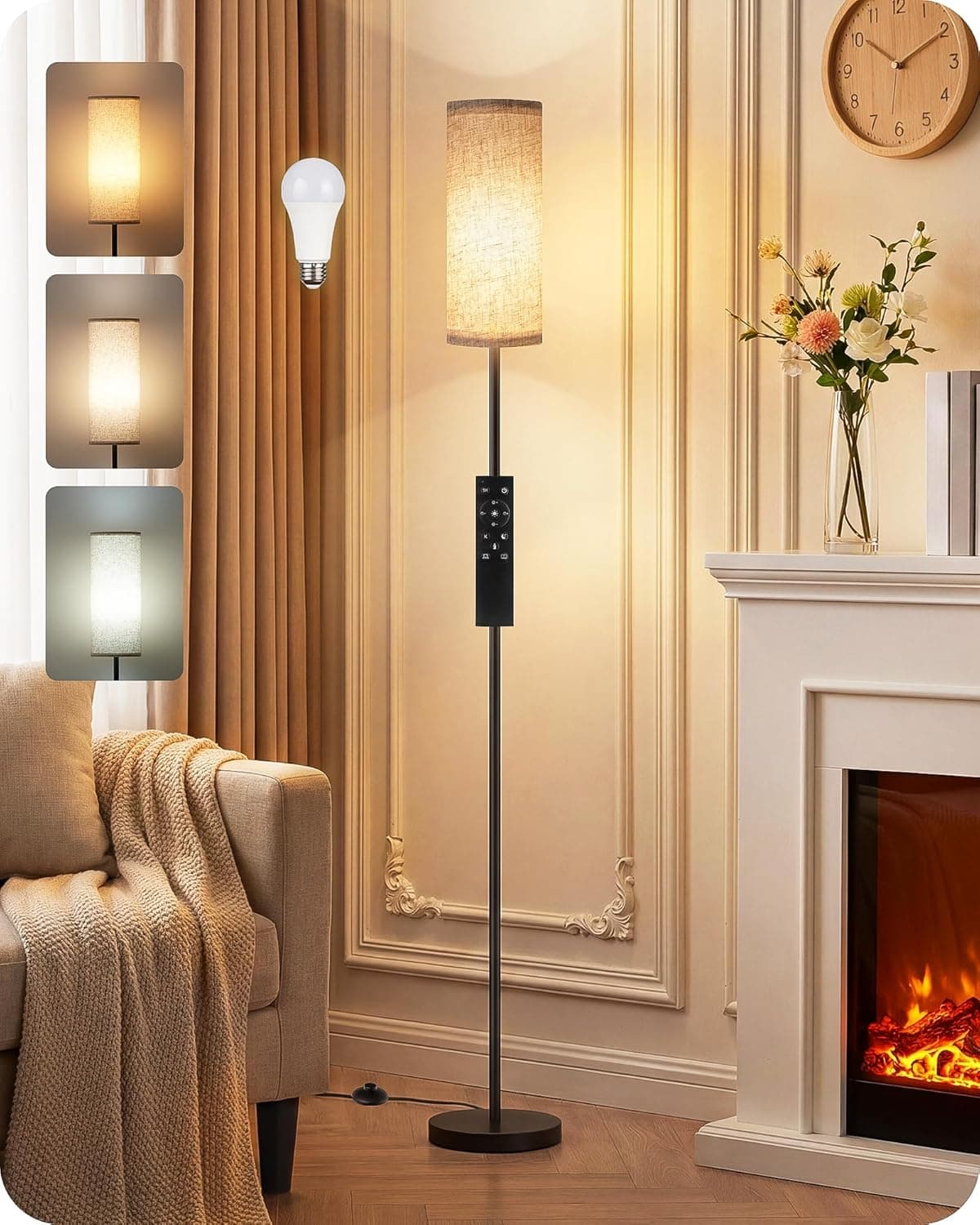 GOEBLESON Slim Floor Lamp, 64.4 in