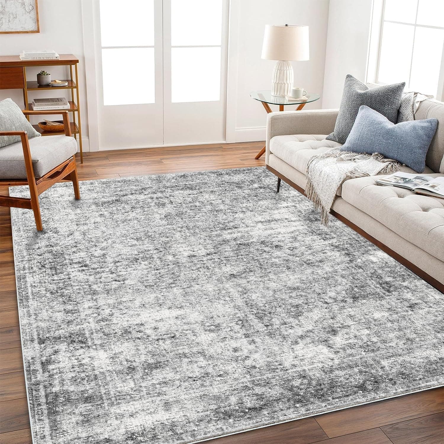 CHAMPLANT Vintage Area Rug, 4 x 6 ft